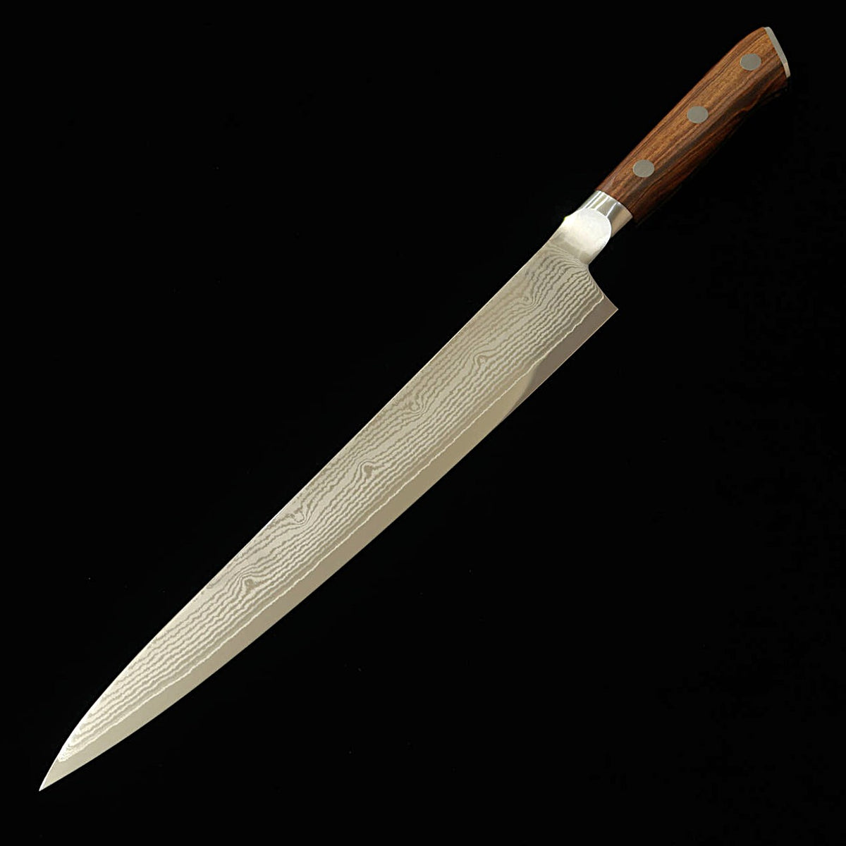 [Novo padrão] MCUSTA ZANMAI Zanmai Classic 3 Damasco Sujihiki Ironwood (240/270 mm)