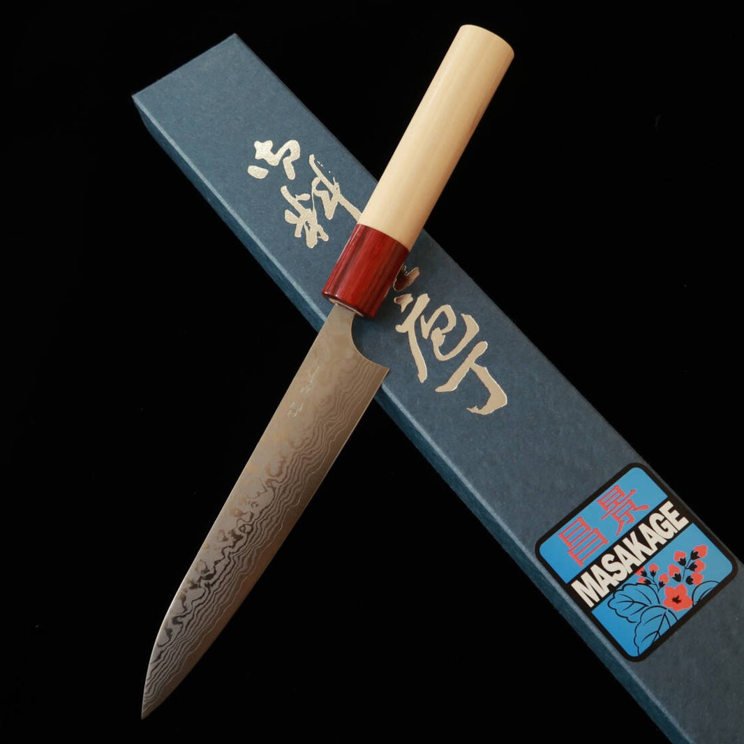 Masakage VG10 Damascus Kiri Petty with Magnolia Handle (150mm)