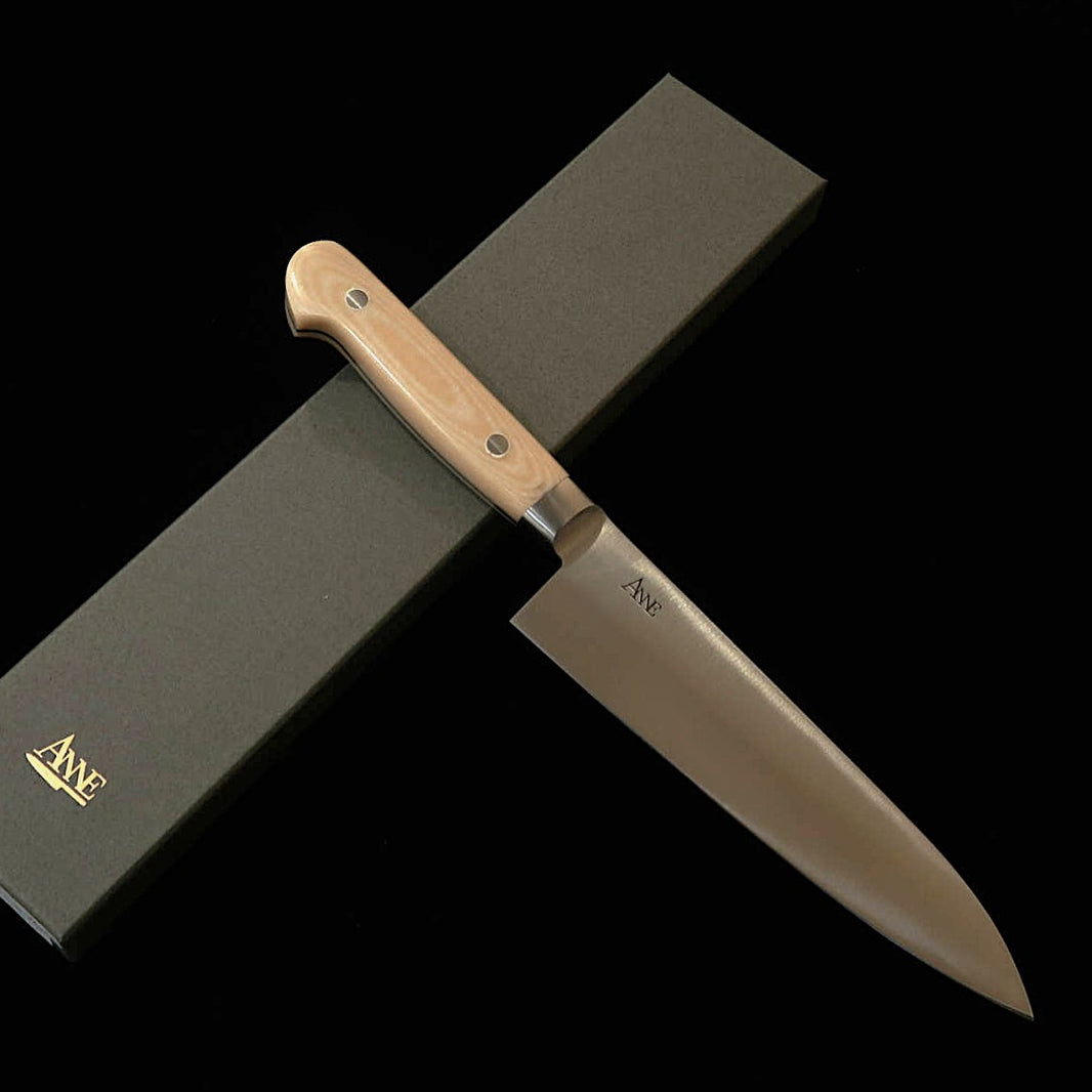 Anne ANNE Gyuto aço carbono japonês, cabo de micarta (180mm)