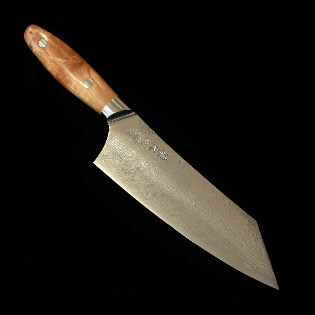 ENKYU Bunka, Higurashi Series, SG2 Damascus with Quince Burl Handle (180mm)