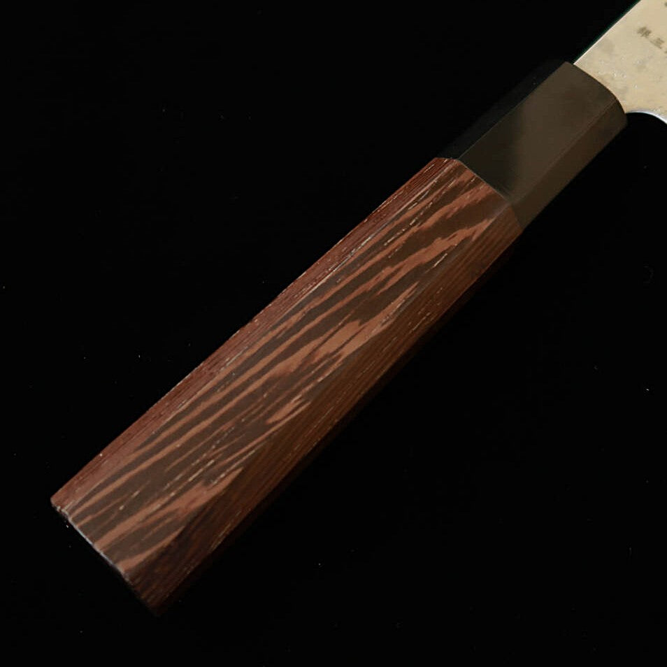 初心 HATSUKOKORO 銀嶺 菜切 銀紙三号 梨地 ウェンジ柄 (170mm)