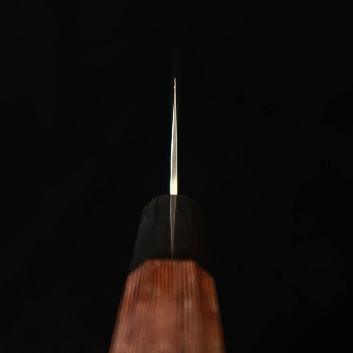 初心 HATSUKOKORO 銀嶺 菜切 銀紙三号 梨地 ウェンジ柄 (170mm)