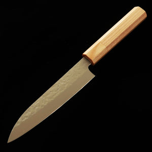 STYLE-K Kurosaki Makoto Petty Knife SG2 martelada cabo octogonal de cerejeira (135mm)