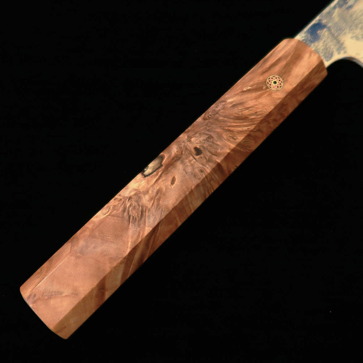 Enkyu Gyuto Série Homura-gumo SG2 Damas Manche octogonal en loupe de coing (210 mm)