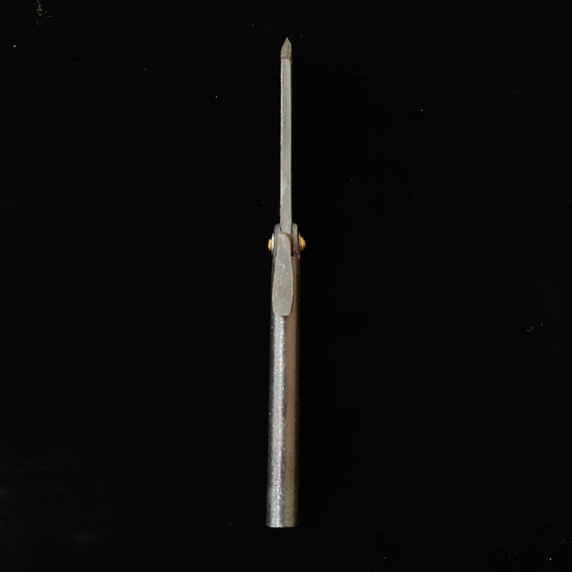 Tomita-saku Higo-kogatana ferro extra macio forjado tipo faca extra grande acabamento kuro-uchi martelado com caixa de paulownia e bolsa (90 mm)
