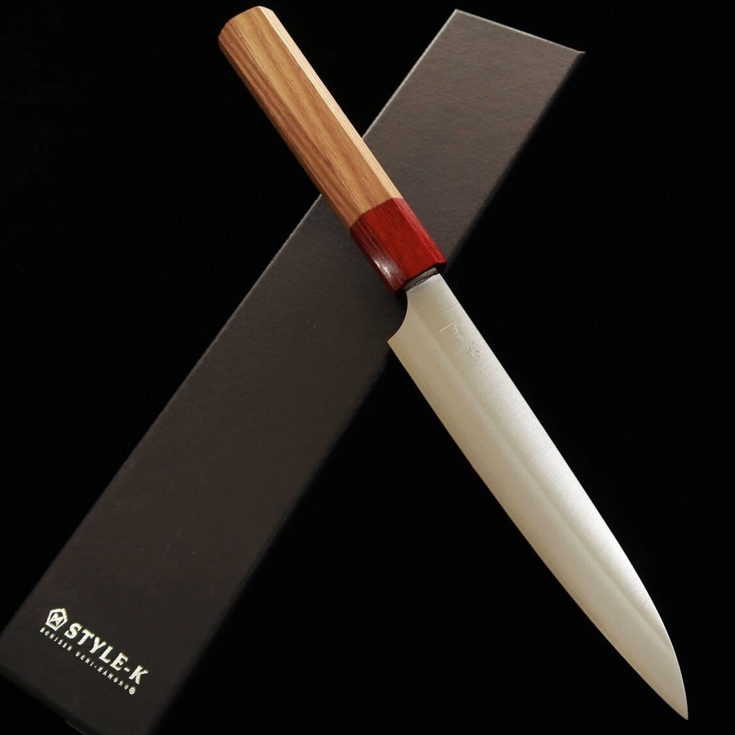 STYLE-K Kurosaki Makoto - Ryūsei - Cuchillo petty VG7 mango de cerezo americano (150 mm)