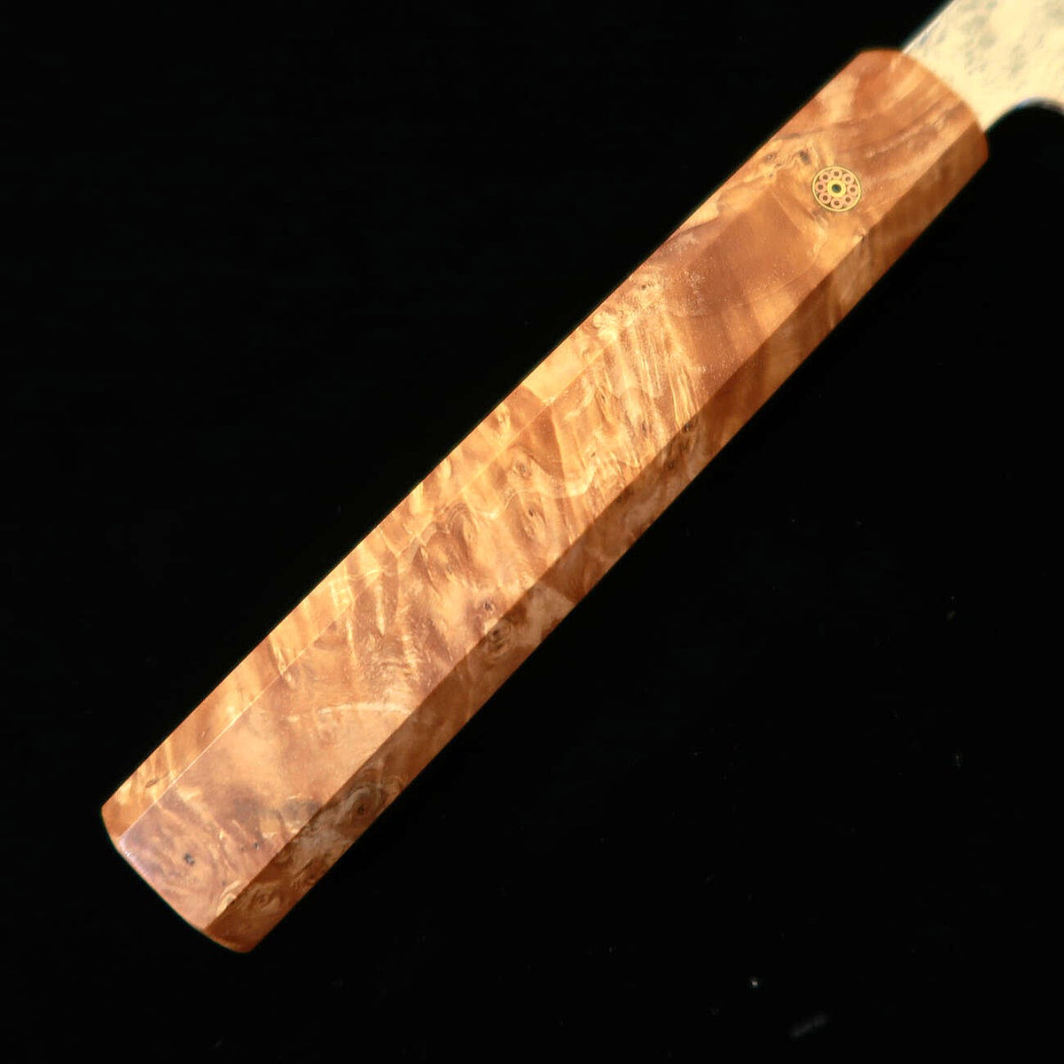 猿九 ENKYU 切付筋引 焔雲シリーズ SG2 ダマスカス 花梨瘤八角柄　（270mm）