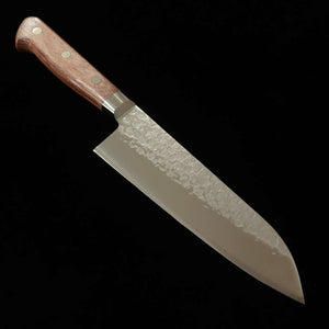 TAKAMURA HAMONO Takamura Santoku Chromax, manche brun (170 mm)