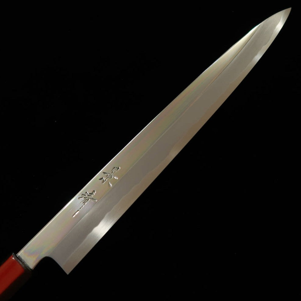 KAGEKIYO Kagekiyo, série Shirogami n°1, laque rouge urushi, yanagiba (270 mm)