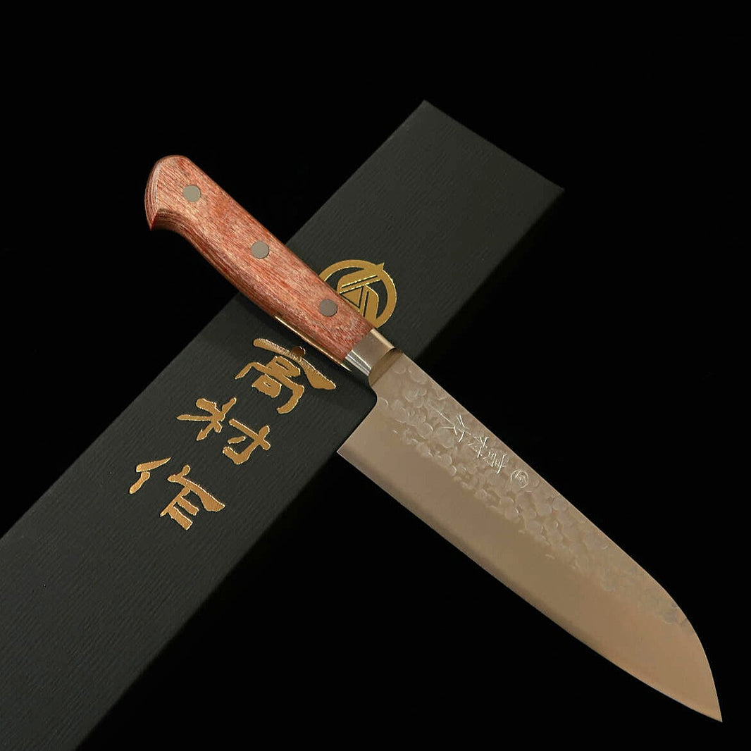 Takamura Hamono TAKAMURA HAMONO Santoku Chromax Cabo marrom (170 mm)