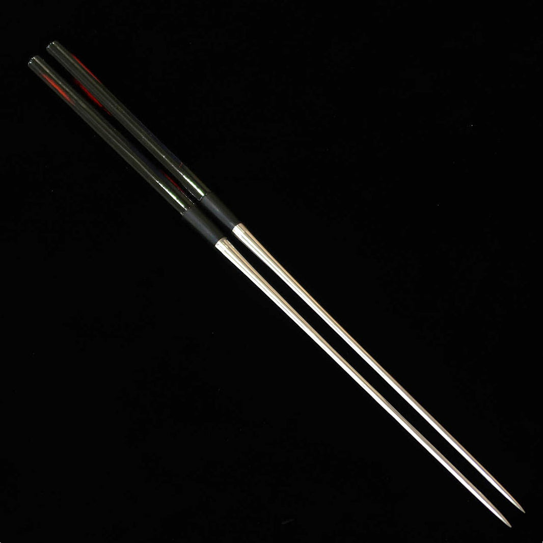 MORIBASHI Hashi de empratar em inox, cabo com laca Akebono (290/320 mm)