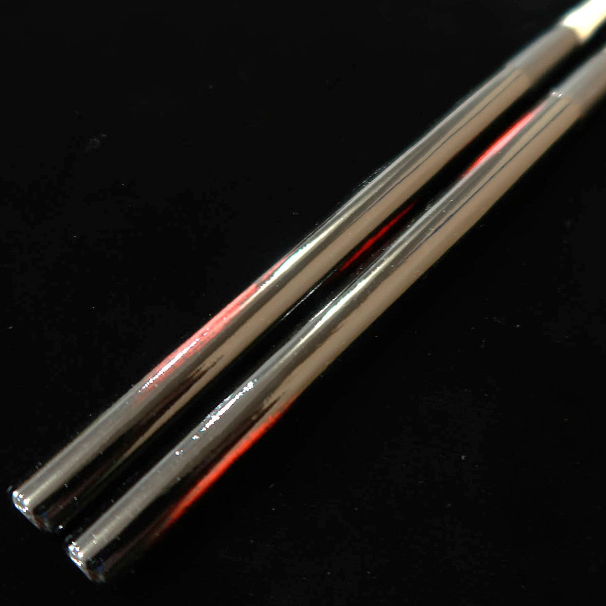 Palillos de emplatado MORIBASHI acero inoxidable mango lacado Akebono (290/320 mm)