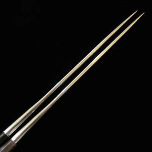 MORIBASHI Hashi de empratar em inox, cabo em madeira clara com anel de chifre de búfalo (290/320 mm)