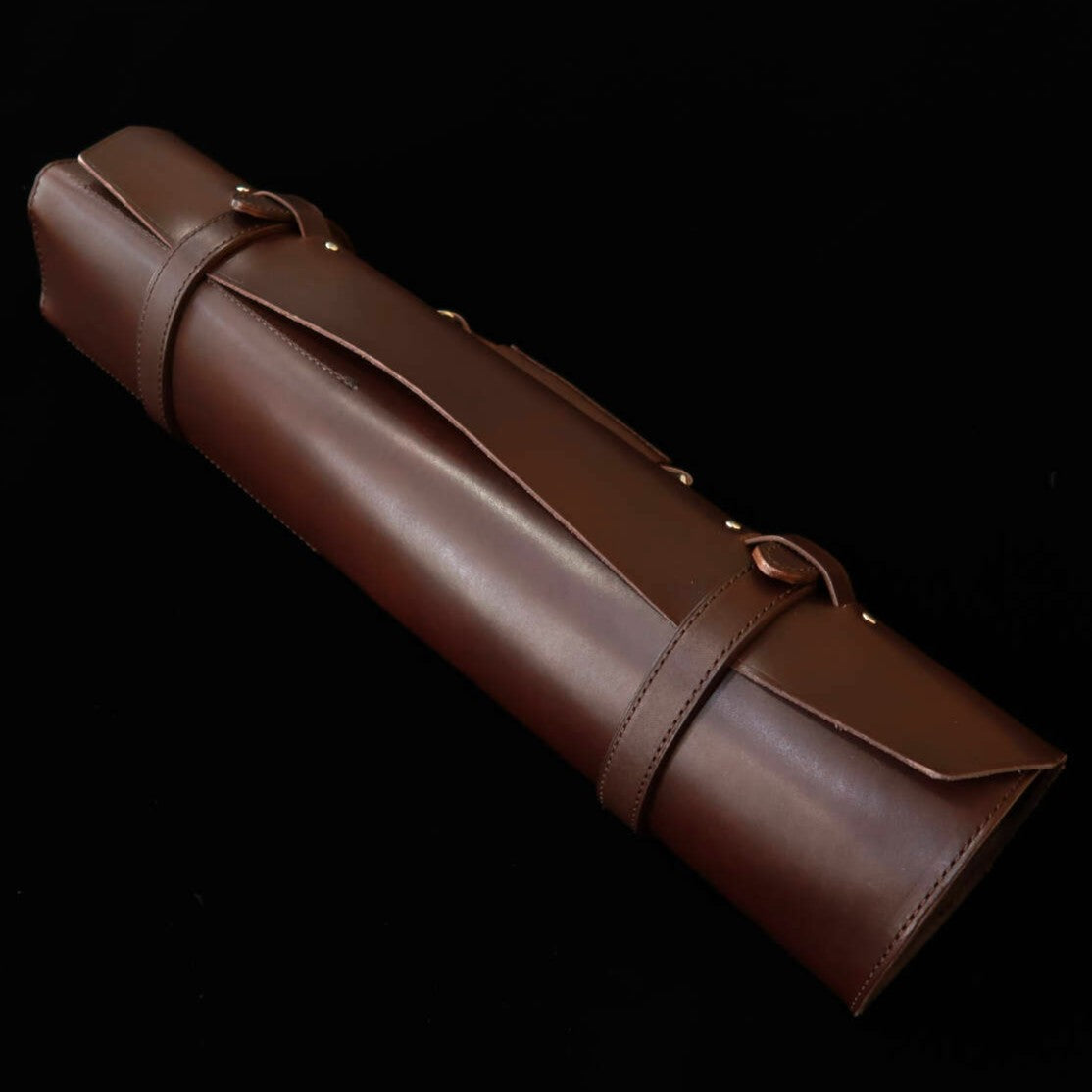YOKU leatherworks　レザーナイフロール ブラウン