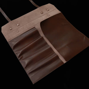 YOKU leatherworks, rollo de cuero para cuchillos, marrón