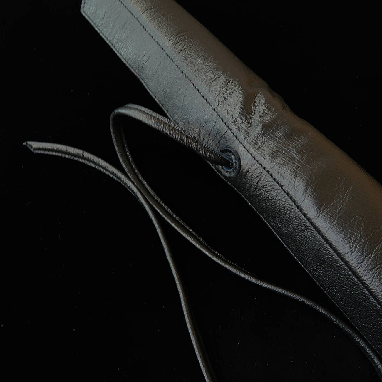 YOKU leatherworks　ウォッシャブルレザーナイフロール ブラック