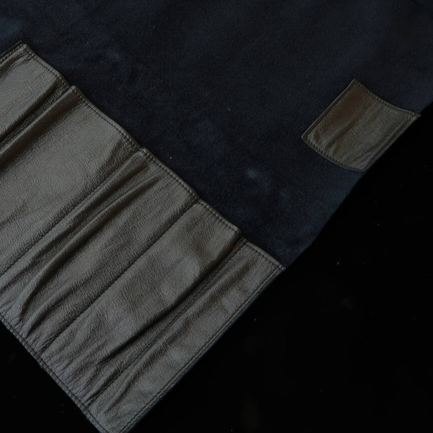 YOKU leatherworks　ウォッシャブルレザーナイフロール ブラック