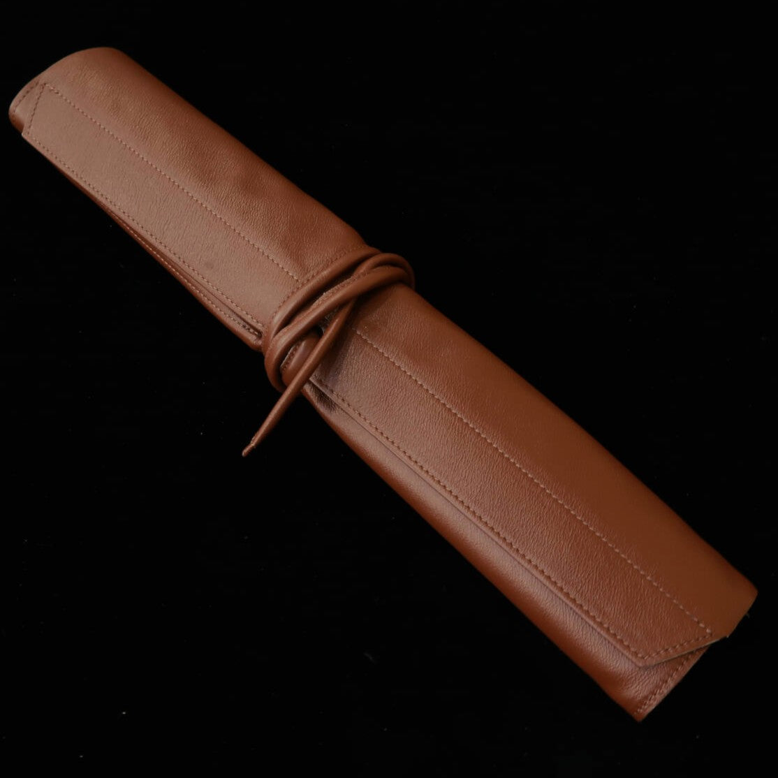 YOKU leatherworks　ウォッシャブルレザーナイフロール ブラウン