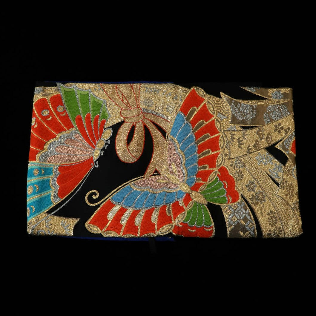 Trousse à couteaux Fujishika, motif kimono "Hyakka Ryuran" (profusion de fleurs épanouies) (97.5×27cm)