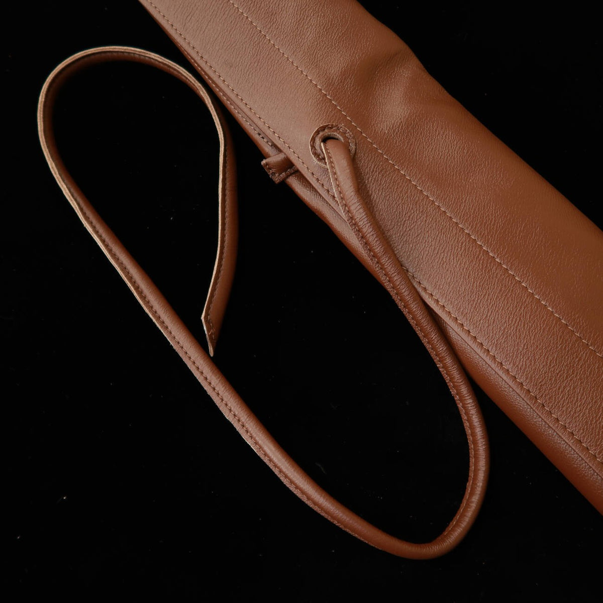 YOKU leatherworks rollo de cuchillos de cuero lavable marrón