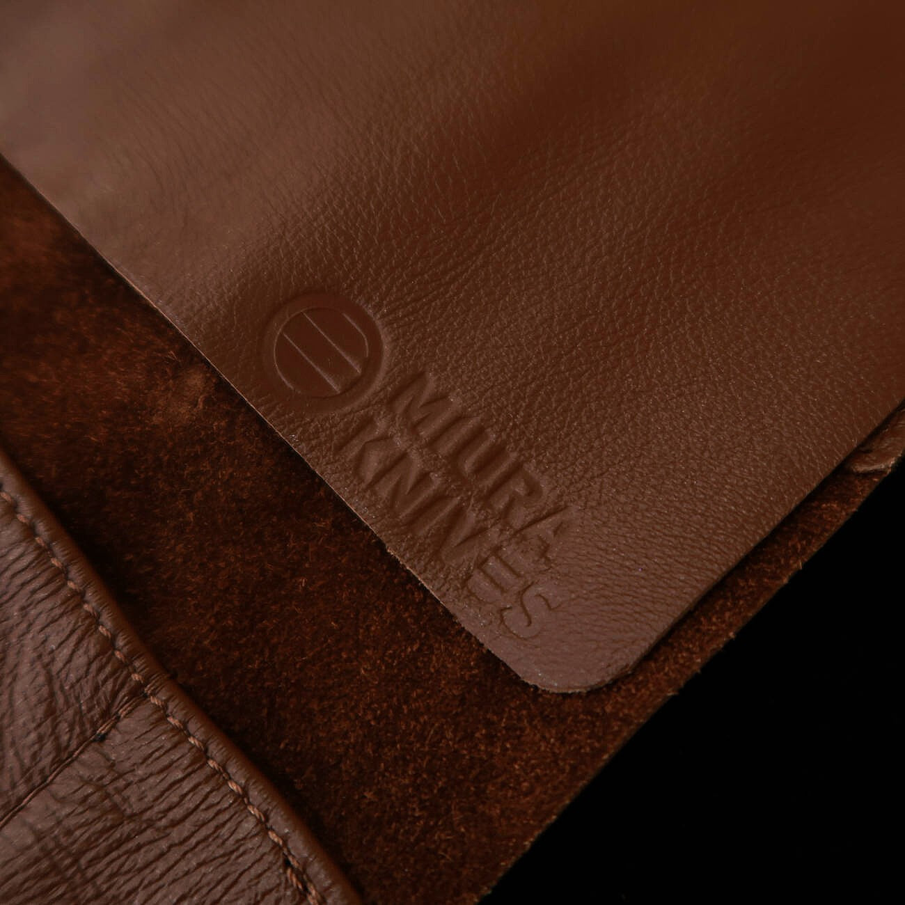 YOKU leatherworks　ウォッシャブルレザーナイフロール ブラウン