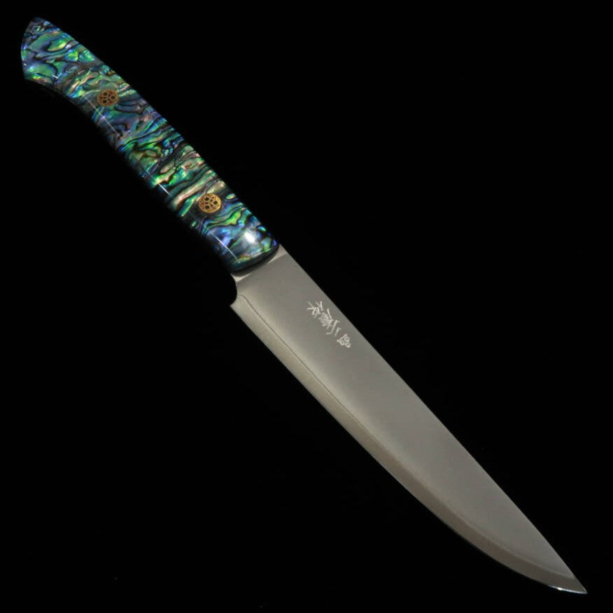二唐刃物鍛造所 NIGARA ステーキナイフ SG2 螺鈿柄 (130mm)