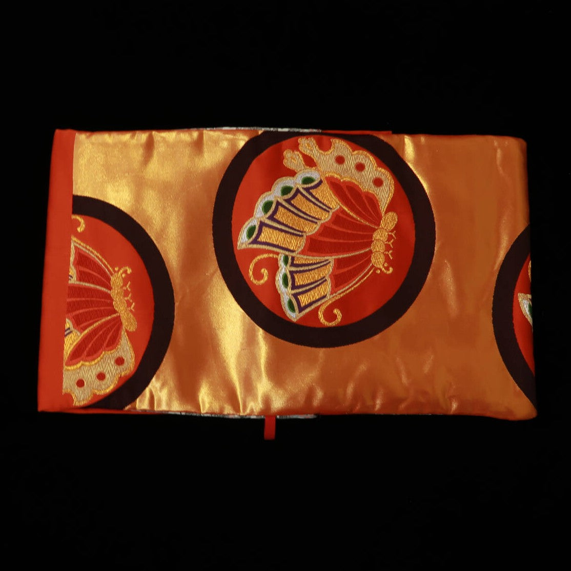 FUJISHIKA Knife Roll with Kimono Pattern, Cherry, Plum, and Peach (90 x 31 cm)
