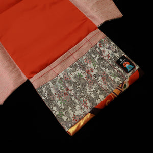 FUJISHIKA Knife Roll with Kimono Pattern, Cherry, Plum, and Peach (90 x 31 cm)