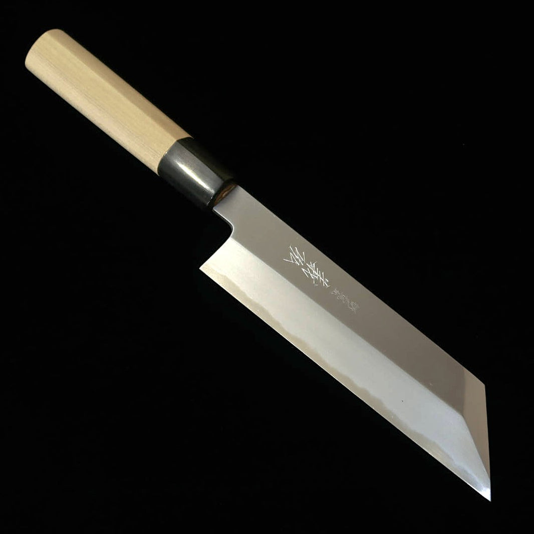 Yoshihiro YOSHIHIRO Kenmuki Aço Shirogami #2 Cabo Redondo de Búfalo e Magnólia (180 mm)