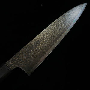 Kagekiyo KAGEKIYO ZA-18 damasco ennegrecido gyuto mango octogonal de nogal (210/240 mm)