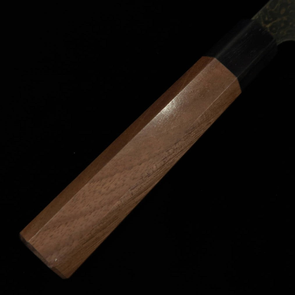Kagekiyo KAGEKIYO ZA-18 damasco ennegrecido gyuto mango octogonal de nogal (210/240 mm)