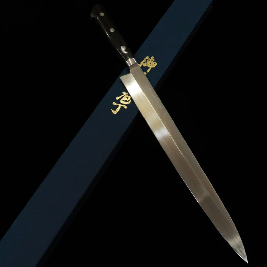 Yanagiba MIURA Yasunori VG10 Mango de laminado negro (270/300mm)