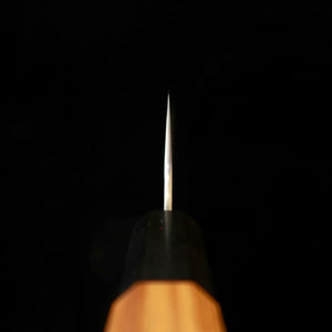 NIGARA Hamono SG2 Polished Tsuchime Santoku with Teak Octagonal Handle (180mm)