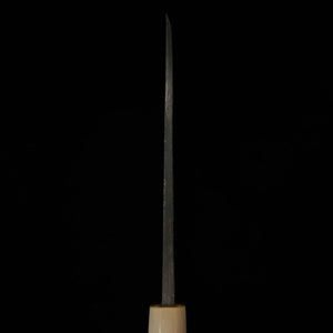 MIURA Itadaki Deba acier blanc n°2, finition Kuro-uchi, manche octogonal en magnolia (150/165/180 mm)