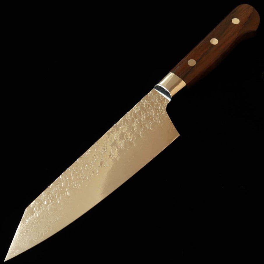 堺孝行 SAKAI TAKAYUKI 剣型三徳 SG2 鎚目 ダマスカス 紫檀柄 （160mm）