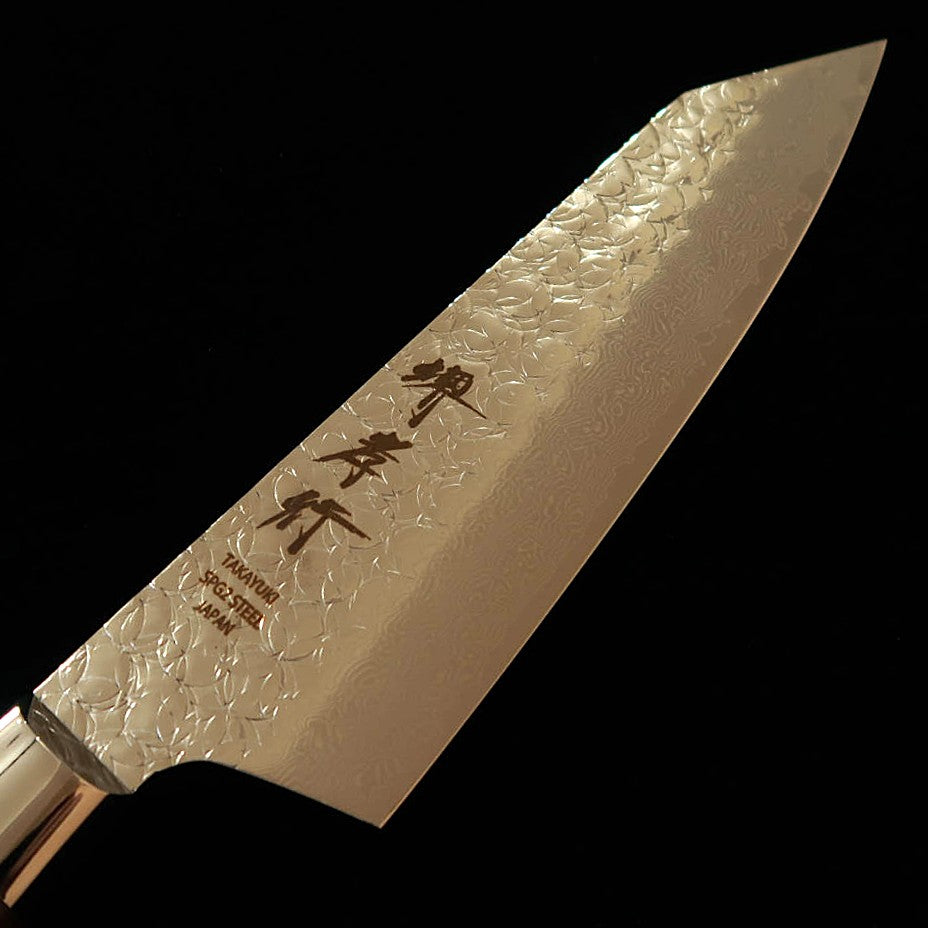 堺孝行 SAKAI TAKAYUKI 剣型三徳 SG2 鎚目 ダマスカス 紫檀柄 （160mm）