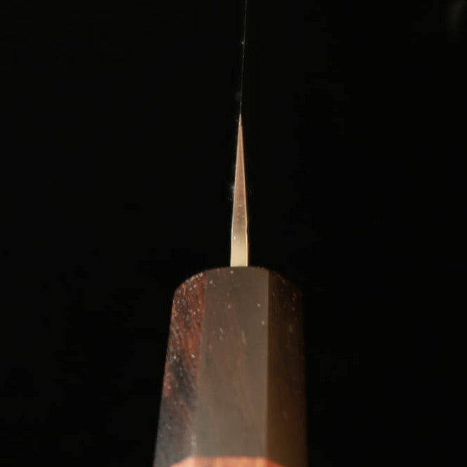 堺孝行 SAKAI TAKAYUKI 和剣型ペティ SG2 鎚目 ダマスカス 紫檀八角柄（150mm）