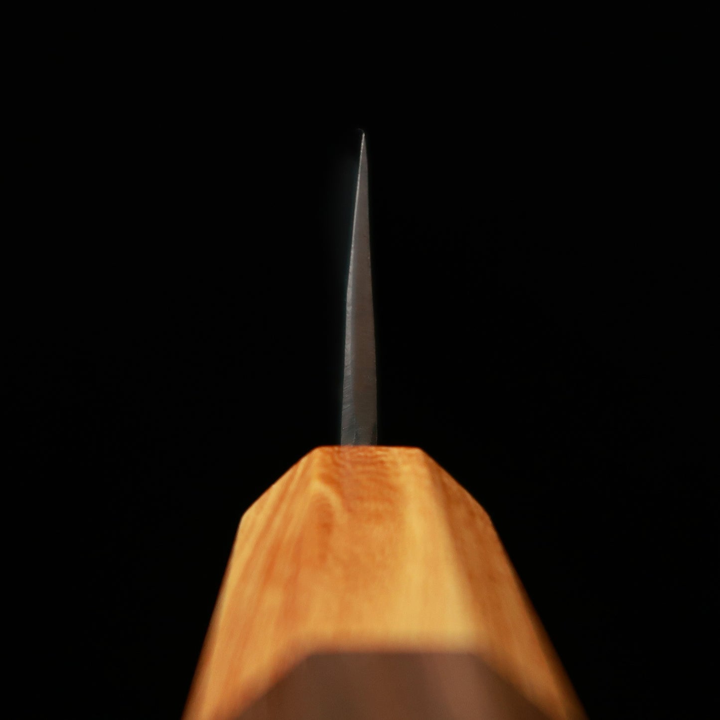 Couteau Santoku/Bunka Miura (Acier Aogami #2 / Inox / Finition forgée brute / Manche Noyer) (165/175mm)