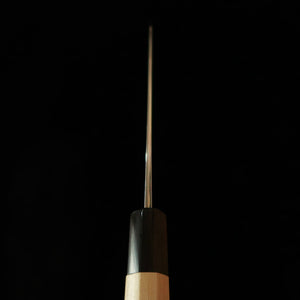 SAKAI KIKUMORI Sakai Kikumori Kizuki Uzu Santoku, aço azul #1, Damasco, cabo octogonal em magnólia (180 mm)