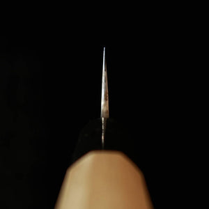 SAKAI KIKUMORI Sakai Kikumori Kizuki Uzu Santoku, aço azul #1, Damasco, cabo octogonal em magnólia (180 mm)