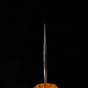 HADO Hado Okina-ryu Aogami Super, núcleo de acero azul super recubierto en inoxidable, acabado ennegrecido, nashiji, mango de roble negro, gyuto (240 mm)