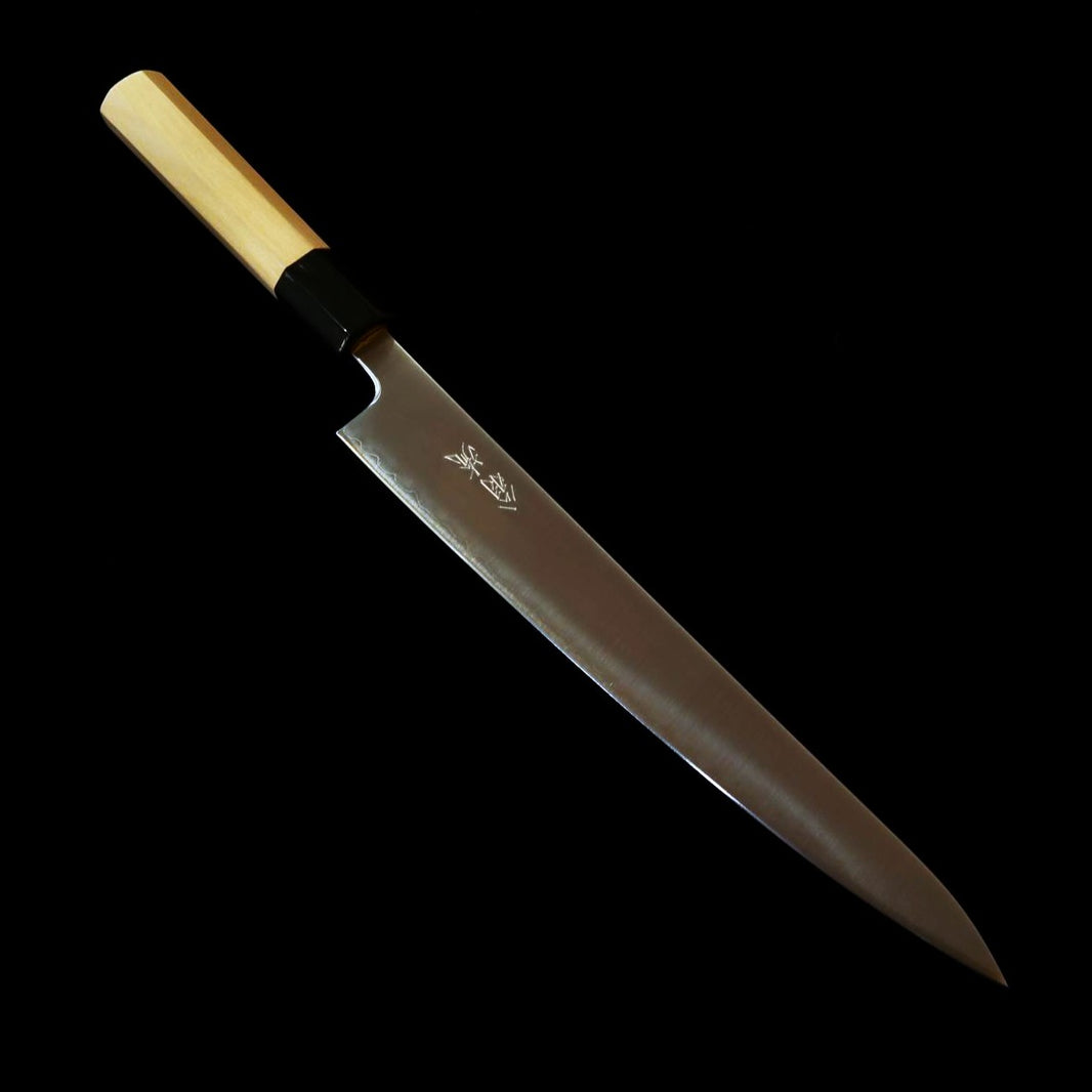 Hado HADO Hōrō-ryū Aogami Super inox cladded, cabo octogonal de magnólia, Sujihiki (240 mm)
