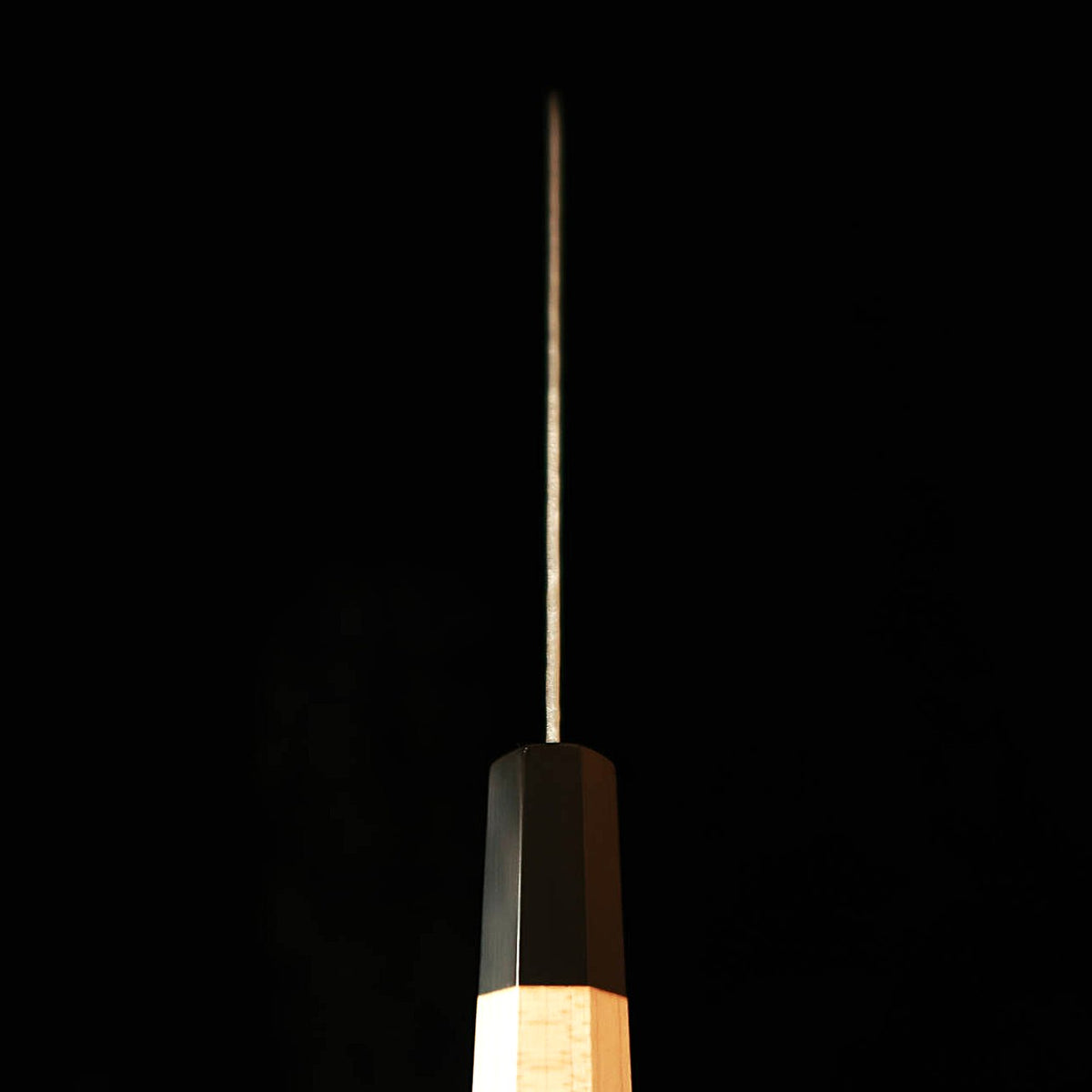 三浦MIURA 三徳 白紙一号 マット 鎚目 メープル水牛八角柄（165mm）