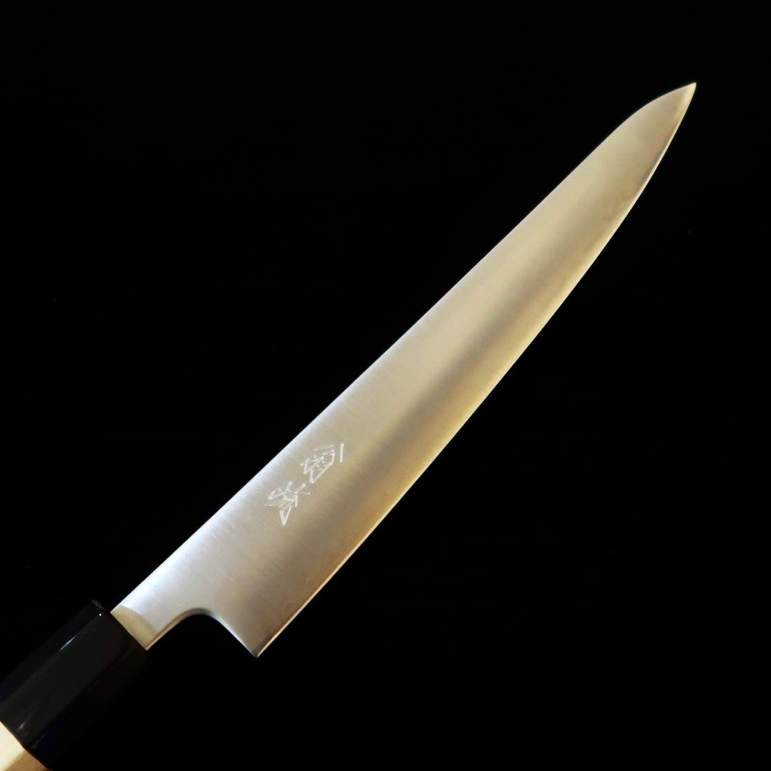 刃道 HADO 翁流 青紙スーパー ステンレスクラッド 朴八角柄 筋引 (240mm)