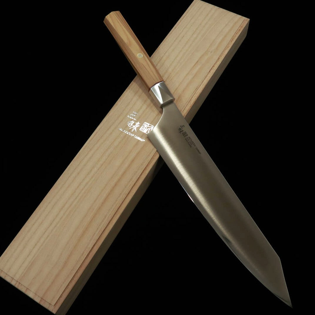 [Novo padrão] MCUSTA ZANMAI Beyond 3 Aogami Super Gyuto (210/240mm)