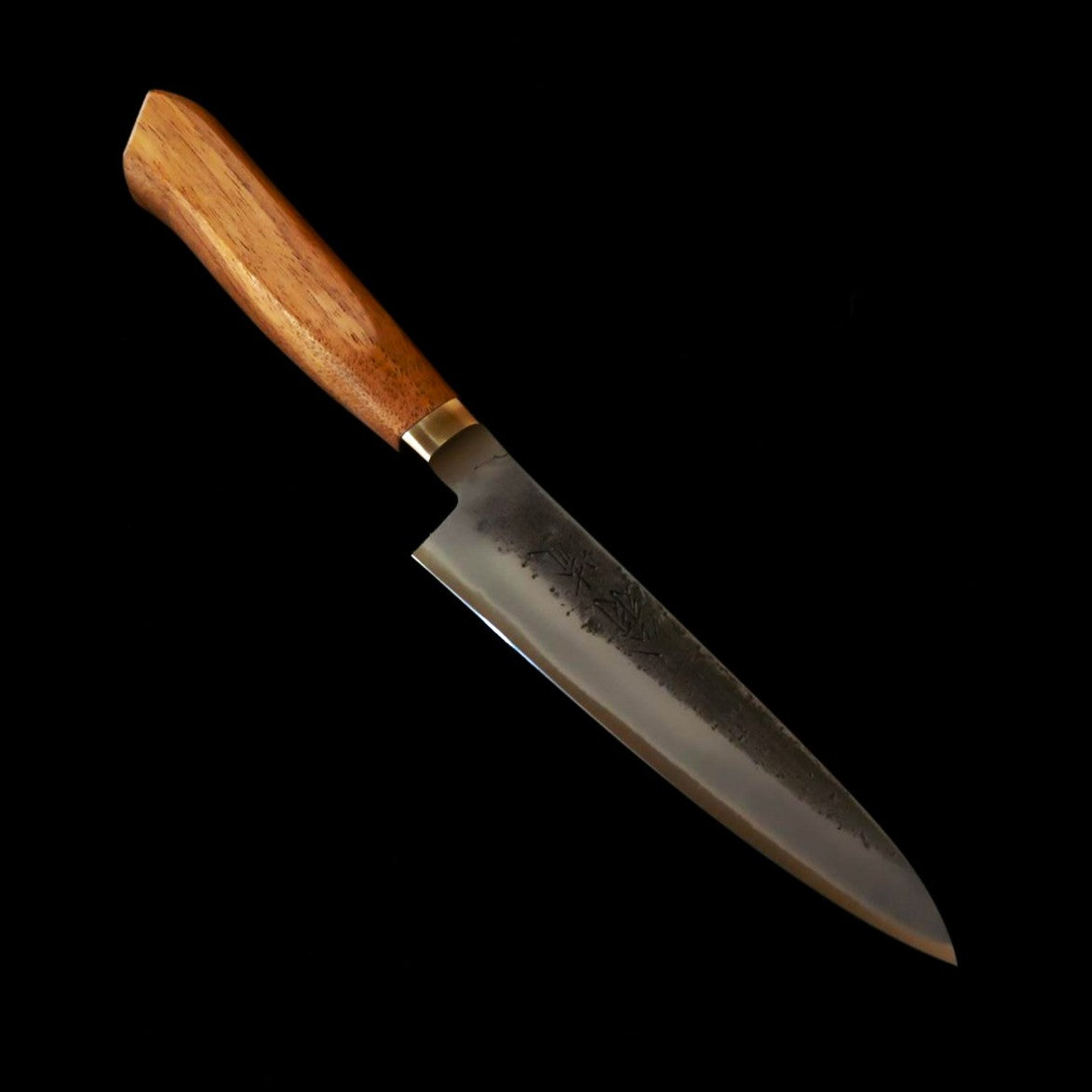 Couteau d'office (Petty) HADO Ohryu - Acier Aogami (Acier Carbone), Finition Nashiji - Manche en noyer (125 mm)
