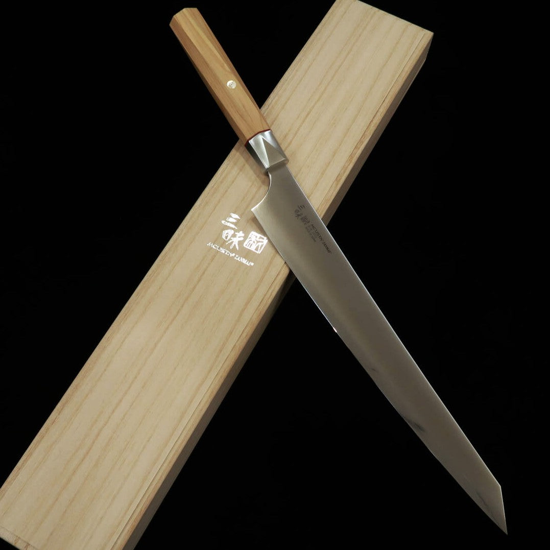 [Novo padrão] MCUSTA ZANMAI Beyond 3 Aogami Super Sujihiki (240/270mm)