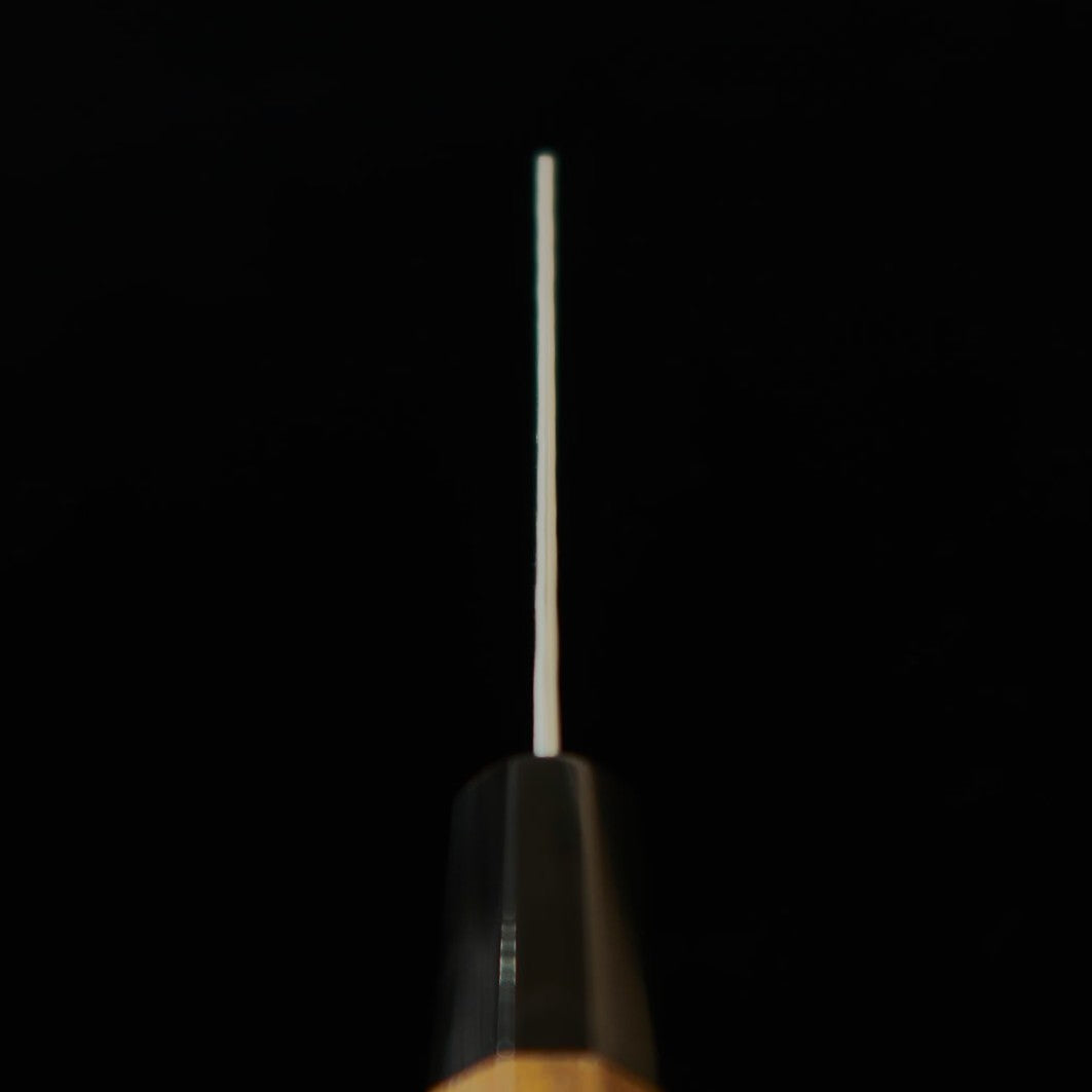 Nigara Hamono Forging NIGARA Aogami Super finition polie martelée Kirituke Petty manche en teck (95/150 mm)