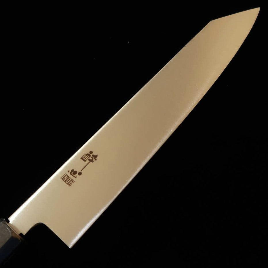 SUISIN faca kiritsuke INOX honyaki, cabo octogonal meia-lua em madeira ichii (270 mm)