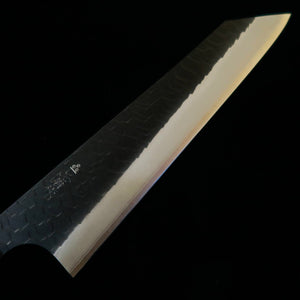 NIGARA, atelier de forge Futakawa Hamono, petty SG2, martelé, finition kuro-uchi, manche octogonal en teck (150 mm)